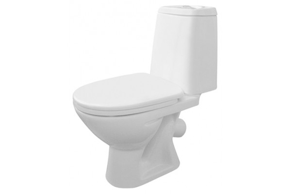 Унитаз-компакт Damixa RedBlu Origin One с микролифтом, белый, овальный, 35x78 см