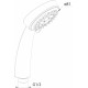 Душевой гарнитур Damixa Contour 760110300 хром, штанга 29 см
