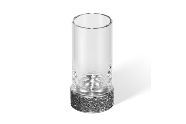 Decor Walther Rocks SMG Стакан настольный прозрачное стекло с кристаллами Swarovski® цвет: хром 0933900
