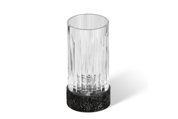 Decor Walther Rocks SMG Стакан настольный граненое стекло с кристаллами Swarovski® цвет: черный матовый 0934260