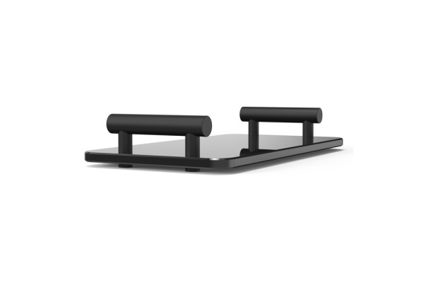 Decor Walther Bar Tab Поднос с ручками стеклянный цвет: матовый черный / черное стекло 0857060