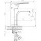 Смеситель Decoroom SO23 SO23011 для раковины однорычажный, хром