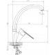 Смеситель Decoroom SO72 SO72021 для кухонной мойки однорычажный, хром