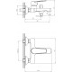 Смеситель Decoroom SO23 SO23036 для ванны с душем, однорычажный, хром