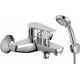 Смеситель Decoroom SO72 SO72036 для ванны с душем, однорычажный, хром