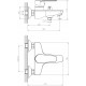 Смеситель Decoroom SO72 SO72036 для ванны с душем, однорычажный, хром