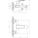 Смеситель Decoroom SO22 SO22036 для ванны с душем, однорычажный, хром