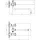 Универсальный смеситель Decoroom SO50 SO50045R двухвентильный, хром