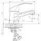 Смеситель для раковины Decoroom SO71 SO71011 однорычажный, хром