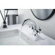 Смеситель для раковины Decoroom SO51 SO51011-Black двухвентильный, высота излива 11.2 см