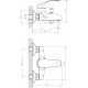 Смеситель для ванны с душем Decoroom SO71 SO71035, однорычажный, хром
