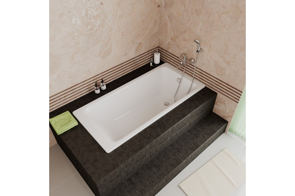 Чугунная ванна Delice Parallel 170x70 DLR_220505 прямоугольная, объем 160 л.