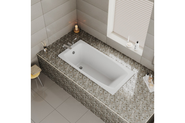 Чугунная ванна Delice Repos 150x70 DLR_220507 прямоугольная, объем 170 л.