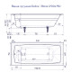 Чугунная ванна Delice Biove 170x75 DLR_220509 прямоугольная, объем 230 л.
