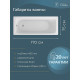 Чугунная ванна Delice Biove 170x75 DLR_220509 прямоугольная, объем 230 л.