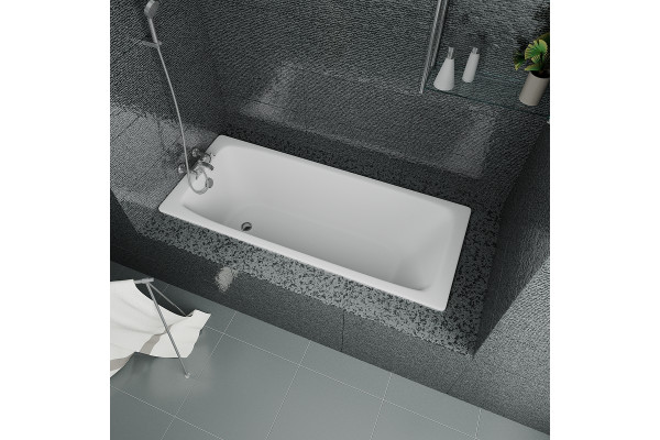 Чугунная ванна Delice Biove 170x75 DLR_220509 прямоугольная, объем 230 л.