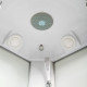 Душевая кабина Deto L908 80 x 80 см, с крышей, стандартная, четверть круга, поддон низкий