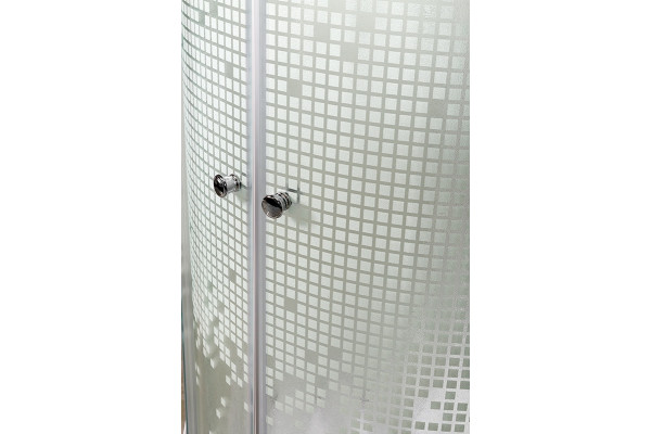 Душевая кабина Deto L901N 100 x 100 см без крыши четверть круга, поддон низкий