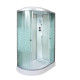 Душевая кабина Deto L902REL 120 x 80 см, с крышей, с электрикой, прямоугольная-асимметричная, поддон низкий