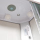 Душевая кабина Deto L902REL 120 x 80 см, с крышей, с электрикой, прямоугольная-асимметричная, поддон низкий
