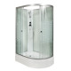 Душевая кабина Deto L720LN 120 x 80 см, без крыши, прямоугольная-асимметричная, поддон средний
