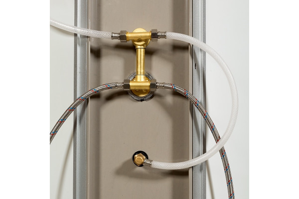 Душевая кабина Deto L720LN 120 x 80 см, без крыши, прямоугольная-асимметричная, поддон средний