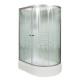 Душевая кабина Deto L720LN 120 x 80 см, без крыши, прямоугольная-асимметричная, поддон средний