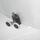 Душевая кабина Deto L810EL BLACK с электрикой 100 x 100 x 215 см, четверть круга, поддон глубокий