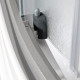 Душевая кабина Deto L810N BLACK без крыши 100 x 100 x 200 см четверть круга, поддон глубокий