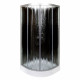 Душевая кабина Deto L809NGM BLACK, без крыши, с гидромассажем, 90 x 90 x 200 см, четверть круга, поддон низкий