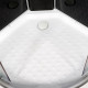 Душевая кабина Deto L809NGM BLACK, без крыши, с гидромассажем, 90 x 90 x 200 см, четверть круга, поддон низкий