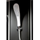 Душевая кабина Deto L809NGM BLACK, без крыши, с гидромассажем, 90 x 90 x 200 см, четверть круга, поддон низкий