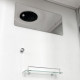 Душевая кабина Deto D D279S 90 x 90 см, с крышей, четверть круга, поддон средний