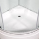 Душевая кабина Deto D D279S 90 x 90 см, с крышей, четверть круга, поддон средний
