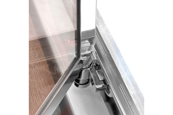 Душевая кабина Deto Z Z122 Espoo 120 x 90 x 220 см с подсветкой, хром, прямоугольная, поддон низкий