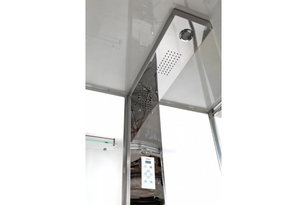 Душевая кабина Deto Z Z122 Espoo 120 x 90 x 220 см с подсветкой, хром, прямоугольная, поддон низкий