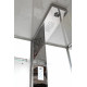 Душевая кабина Deto Z Z122 Espoo 120 x 90 x 220 см с подсветкой, хром, прямоугольная, поддон низкий