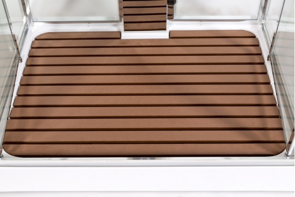 Душевая кабина Deto Z Z122 Espoo 120 x 90 x 220 см с подсветкой, с паром, хром, прямоугольная, поддон низкий