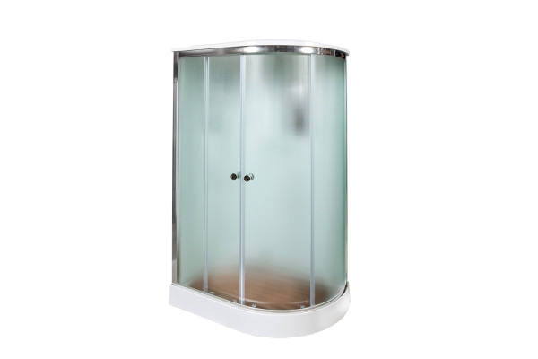 Душевая кабина Deto D D102S+ эл. L 120 x 80 см, с крышей и электрикой, прямоугольная-асимметричная, поддон низкий