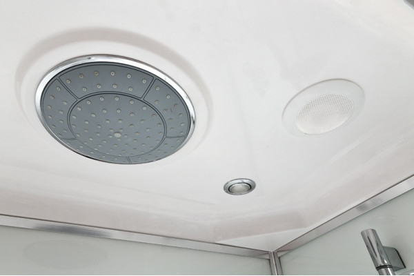 Душевая кабина Deto D D102S+ эл. L 120 x 80 см, с крышей и электрикой, прямоугольная-асимметричная, поддон низкий