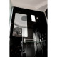 Душевая кабина Deto B10S с LED-подсветкой, BLACK , четверть круга, поддон глубокий