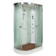 Душевая кабина Deto Em EM1512 R гм-эл 120 x 80 см, с крышей, с электрикой, с гидромассажем, прямоугольная-асимметричная, поддон низкий