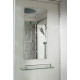 Душевая кабина Deto Em EM1512 R LED 120 x 80 см, с крышей, с Led подсветкой, прямоугольная-асимметричная, поддон низкий