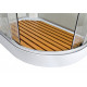 Душевая кабина Deto Em EM1512 R N 120 x 80 см, без крыши, прямоугольная-асимметричная, поддон низкий