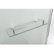 Душевая кабина Deto Em EM1512 L N LED гм 120 x 80 см, без крыши, с Led подсветкой, с гидромассажем, прямоугольная-асимметричная, поддон низкий