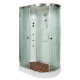 Душевая кабина Deto Em EM2712 L  гм-эл 120 x 80 см, с крышей, с электрикой, с гидромассажем, прямоугольная-асимметричная, поддон средний