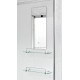 Душевая кабина Deto Em EM2712 L  гм-эл 120 x 80 см, с крышей, с электрикой, с гидромассажем, прямоугольная-асимметричная, поддон средний