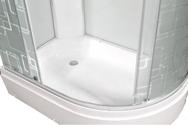 Душевая кабина Deto Em EM2712 L  гм-эл 120 x 80 см, с крышей, с электрикой, с гидромассажем, прямоугольная-асимметричная, поддон средний