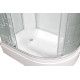 Душевая кабина Deto Em EM2712 L  гм-эл 120 x 80 см, с крышей, с электрикой, с гидромассажем, прямоугольная-асимметричная, поддон средний