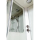 Душевая кабина Deto A 102 L 120 x 80 см, с крышей, Led и гидромассажем, прямоугольная-асимметричная, поддон низкий